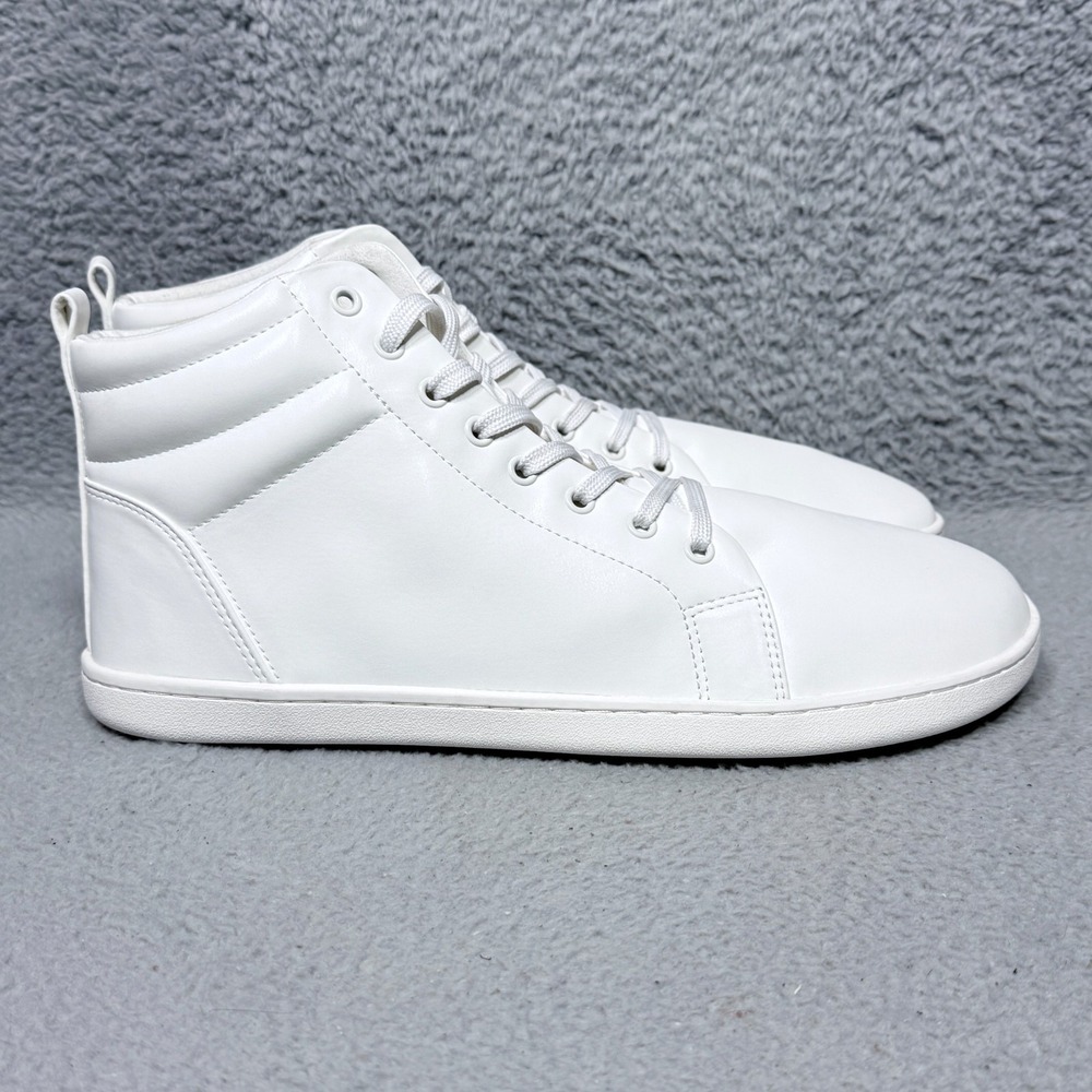 Feelgrounds Highrise‎ Luxe Mens Size 13 Sneakers Shoes All White Barefoot